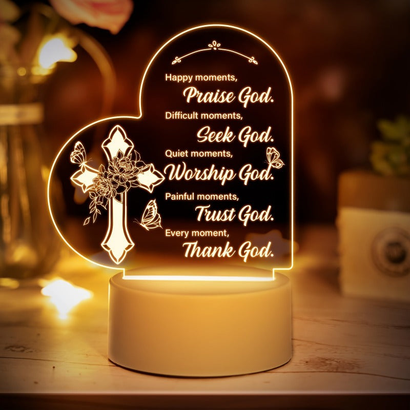 Wholesale Mother's Day Rechargeable Transparent Acrylic Gift Ornaments