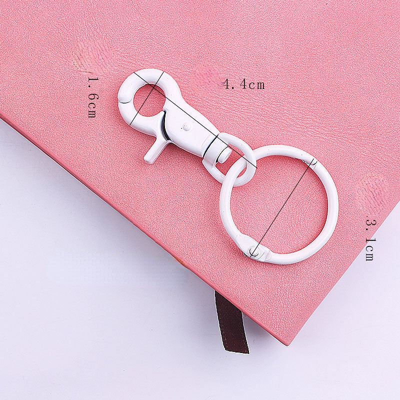 Wholesale Color Baking Paint Lobster Zinc Alloy Keychains