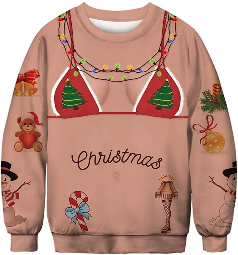 Wholesale Christmas Loose Personalized Round Neck Sweatshirt