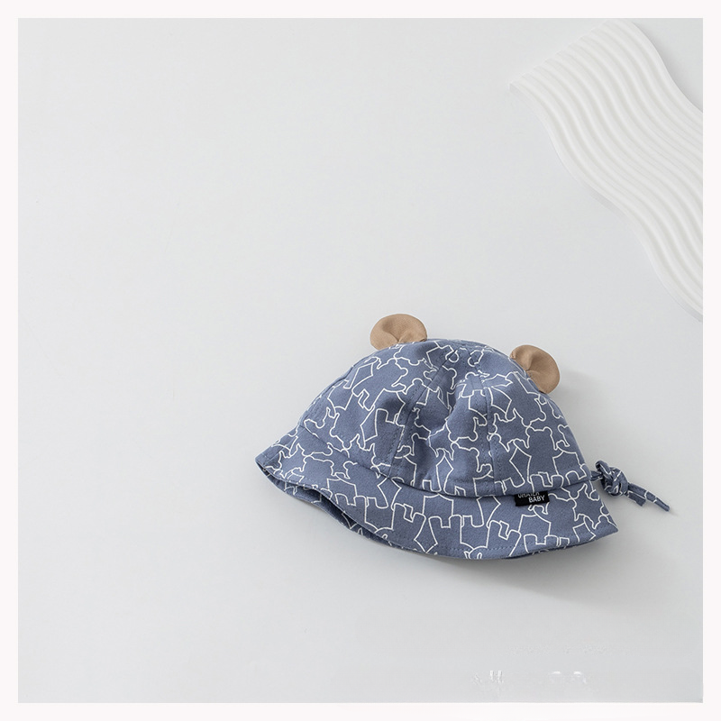 Wholesale Cotton Children's Sunscreen Adjustable Fisherman Hat