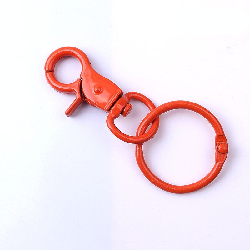 Wholesale Color Baking Paint Lobster Zinc Alloy Keychains