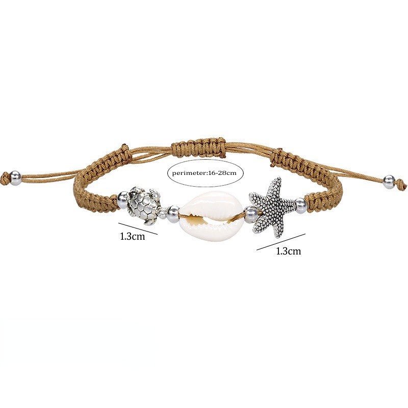 Wholesale Starfish Shell Thread Bracelet