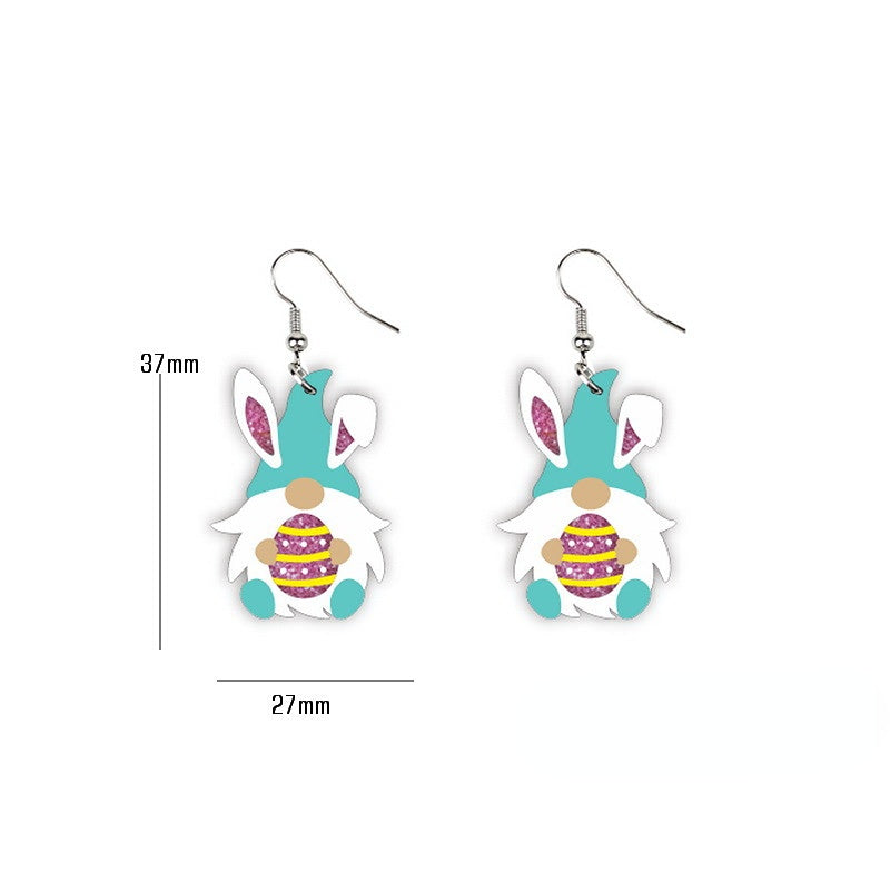 Joyas al por mayor Pascua Chick Dinosaur Goblin Pendientes acrílicos