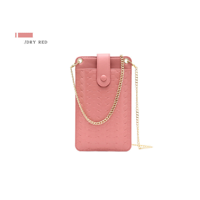 Venta al por mayor 2023 Bolsa de mensajero con patrón tejido de sección delgada vertical OLY-SD-YS001