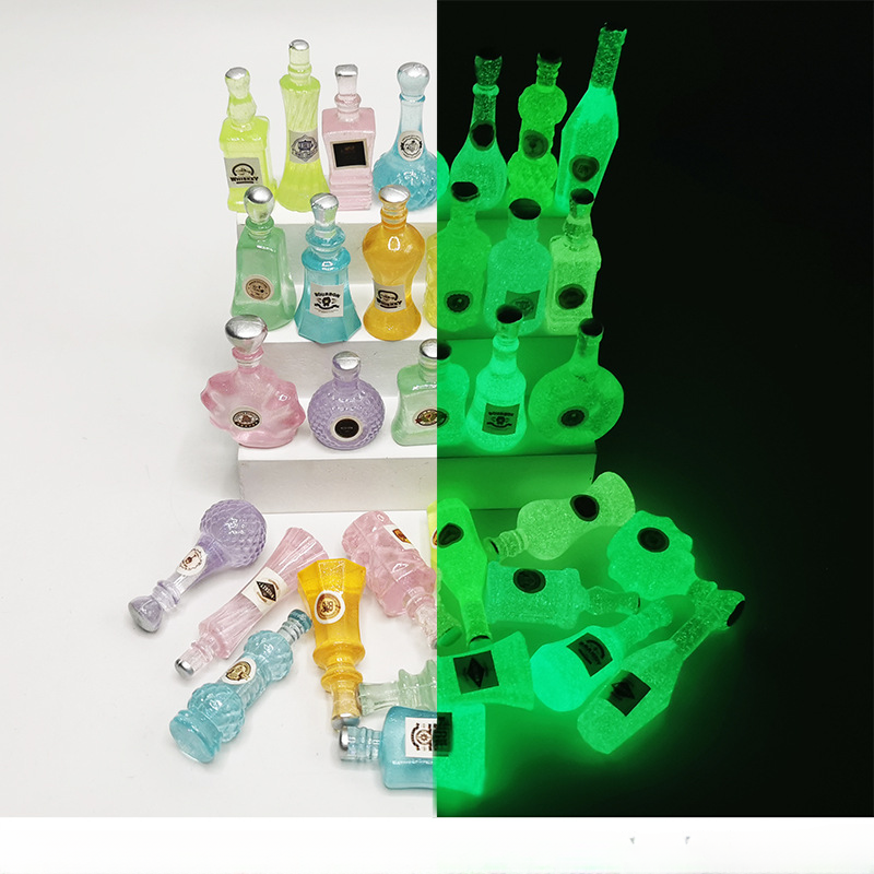 Botella de vino de simulación luminosa mini tridimensional de 100 piezas al por mayor
