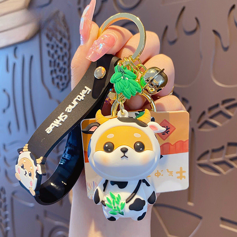 Wholesale Silicone Shiba Inu Keychain