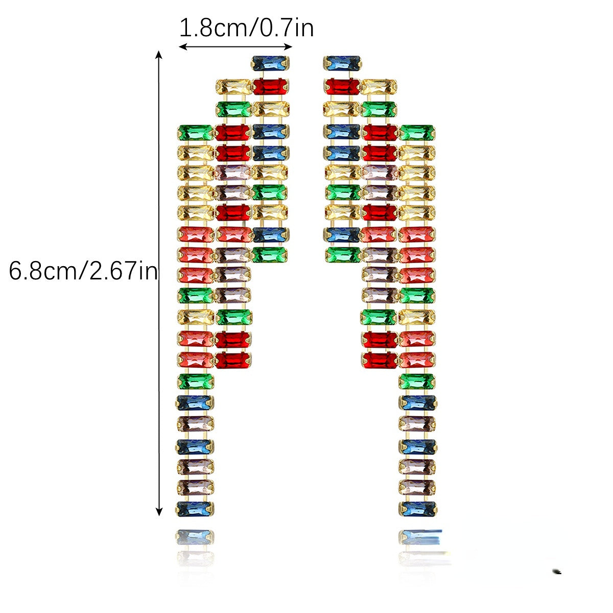 Wholesale Cold Wind Tassel Alloy Ear Studs