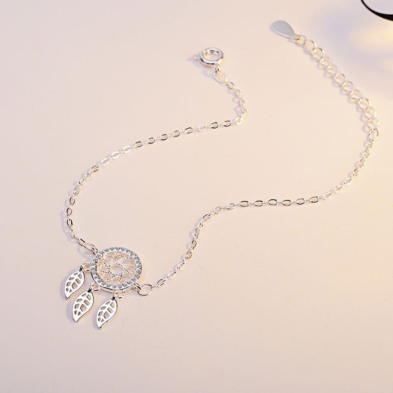 Pulsera al por mayor Pulsera de plumas étnicas de moda de cobre OLY-BT-XZS004