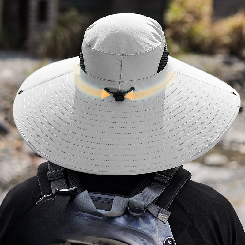 Wholesale polyester fiber UV protection bucket hat black camouflage