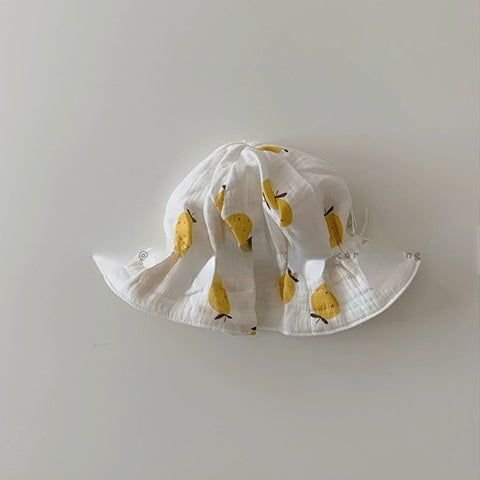 Wholesale Cotton Card Cute Fruit Print Bucket Hat