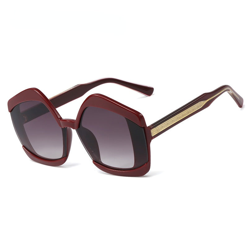 Wholesale PC Irregular Large Frame Sunglasses for Men and Women