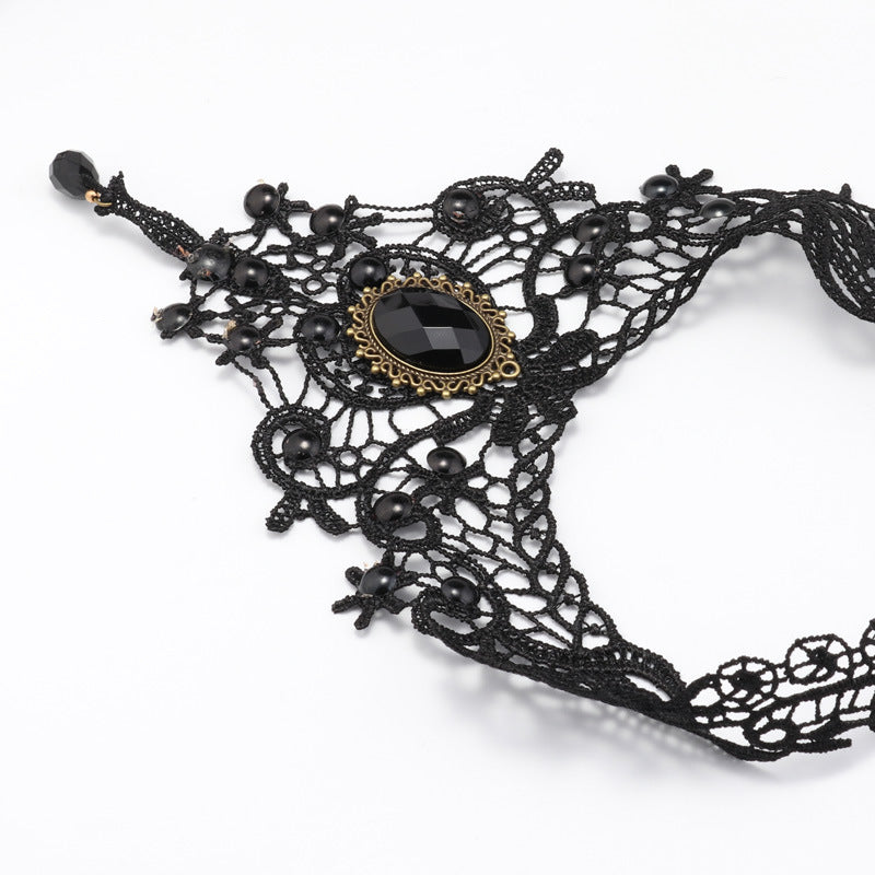 Wholesale Alloy Black Lace Necklace