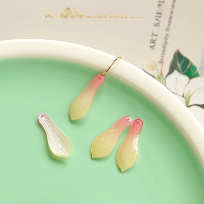 Wholesale Magnolia flower heat shrink sheet jewelry accessory beads