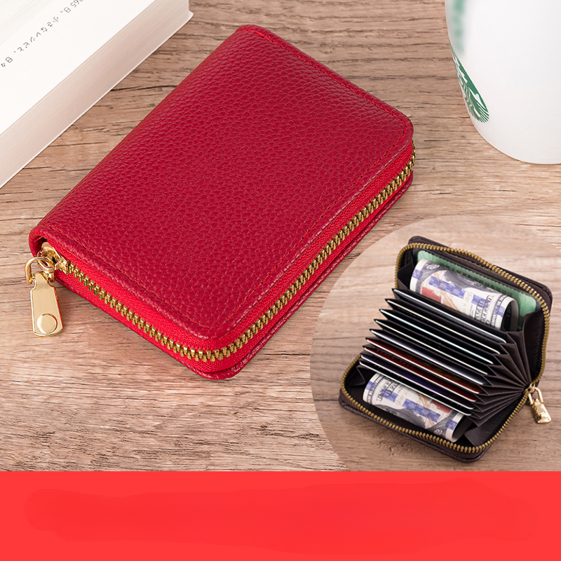 Wholesale PVC Lychee Pattern Organ Card Holder