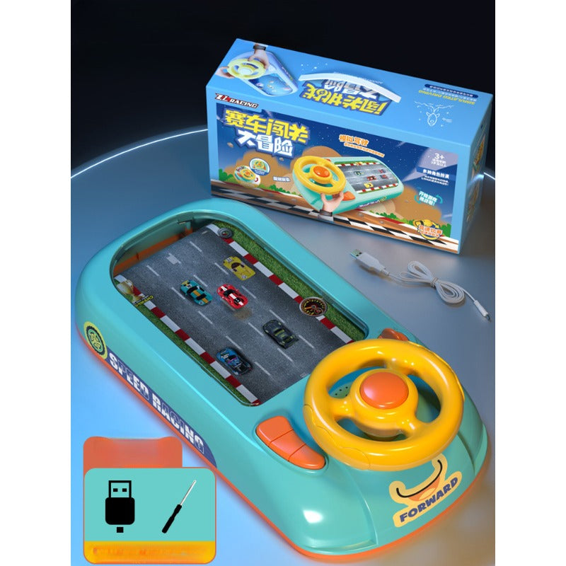 Wholesale ABS Challenge Adventure Children's Steering Wheel Electric Table Games