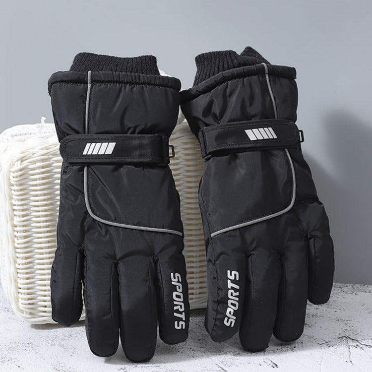 Wholesale Waterproof Plush Thickened Ski Gloves