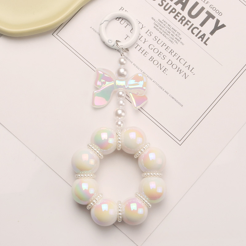 Wholesale Beaded Bow Resin Keychain