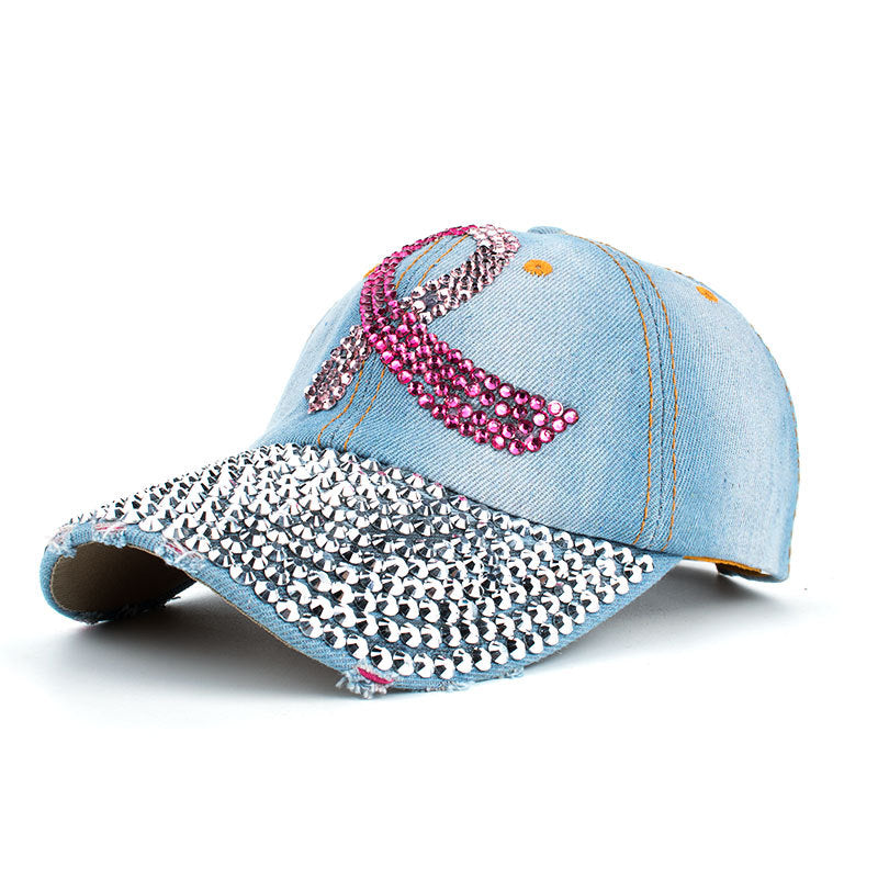 Wholesale Denim Dot Diamond Baseball Cap