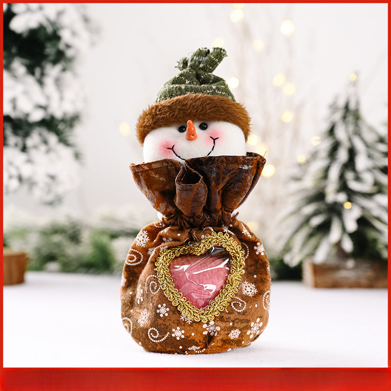 Wholesale Christmas Decorations Cartoon Fabric Tote Bags Gift Bags