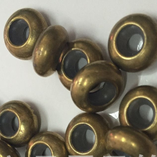 Cuentas de posicionamiento de cobre de 6/7/8/9/10MM al por mayor 100PCS