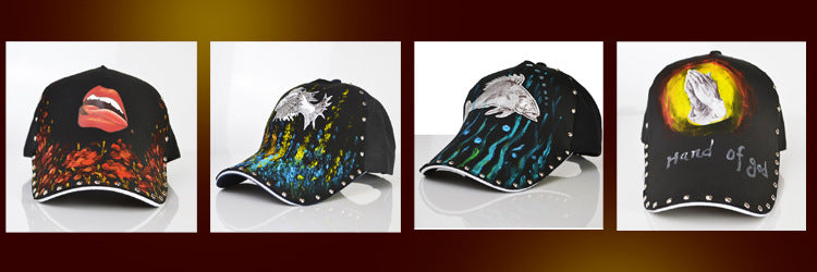 Wholesale Cotton Praying Hands Painted Cap