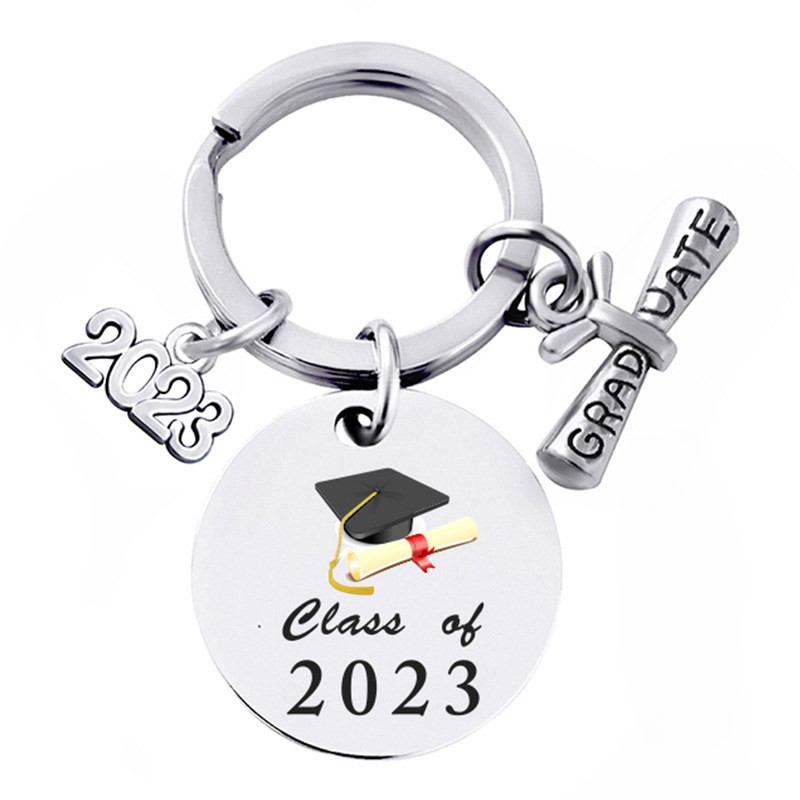 Wholesale Season of Graduation Gift Stainless Steel Keychain