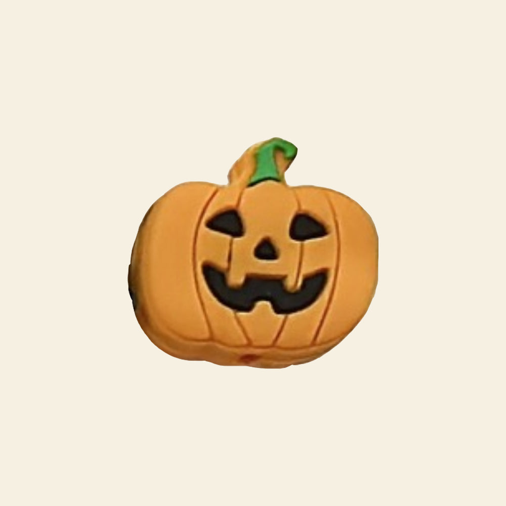 Wholesale 10pcs Halloween Skull Ghost Skeleton Hand Scary Pumpkin Silicone Focal Beads