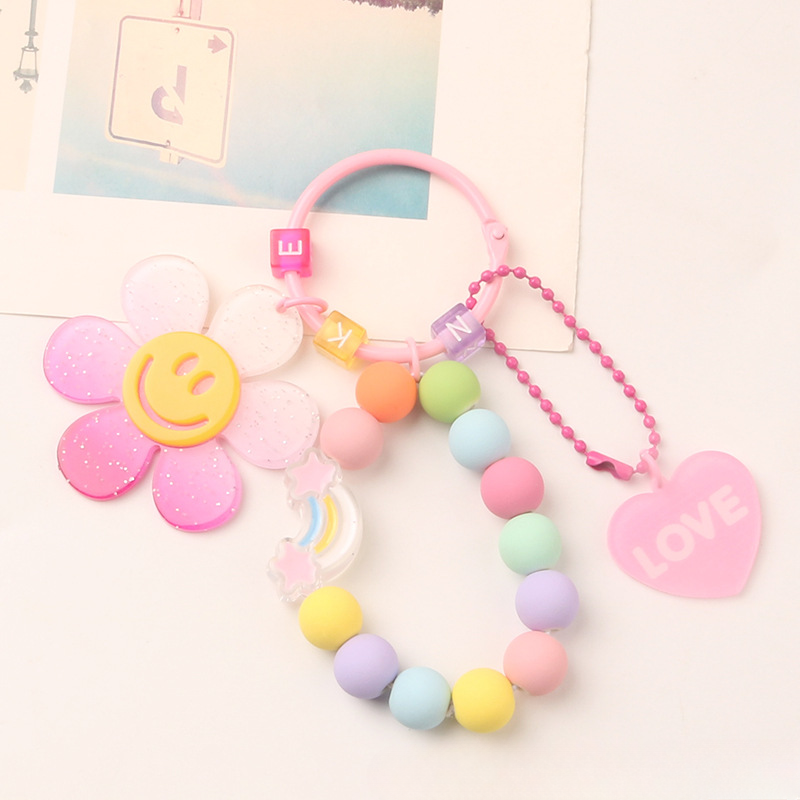 Llavero de resina de flores solar al por mayor