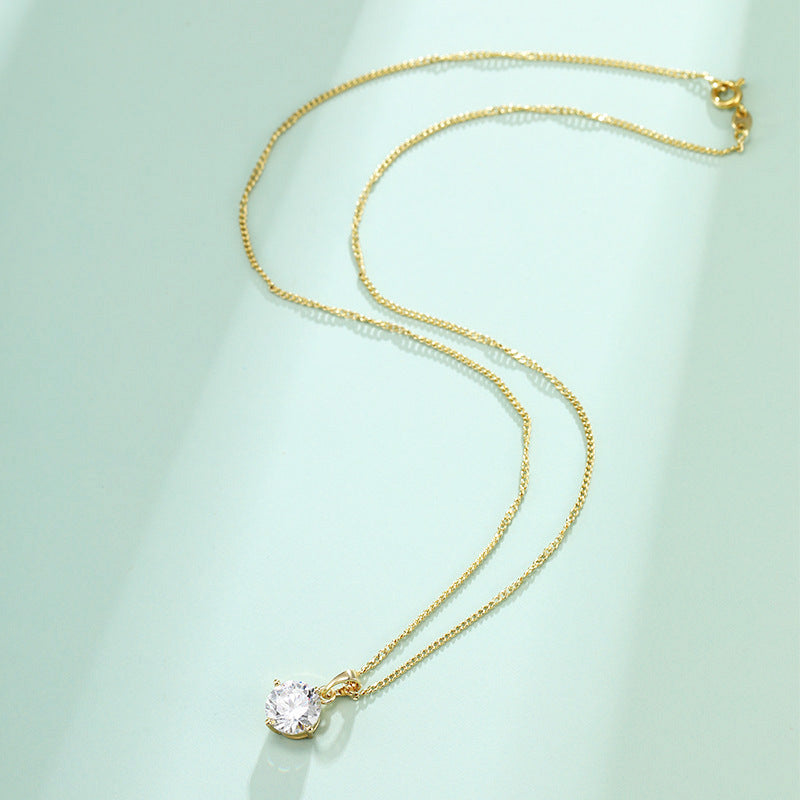 Collar de cuatro puntas de oro de 14 quilates chapado en cobre al por mayor OLY-NE-XP002