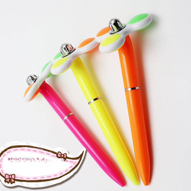 Wholesale Plastic Color Random Blue Refill Fingertip Gyro Ball Pen