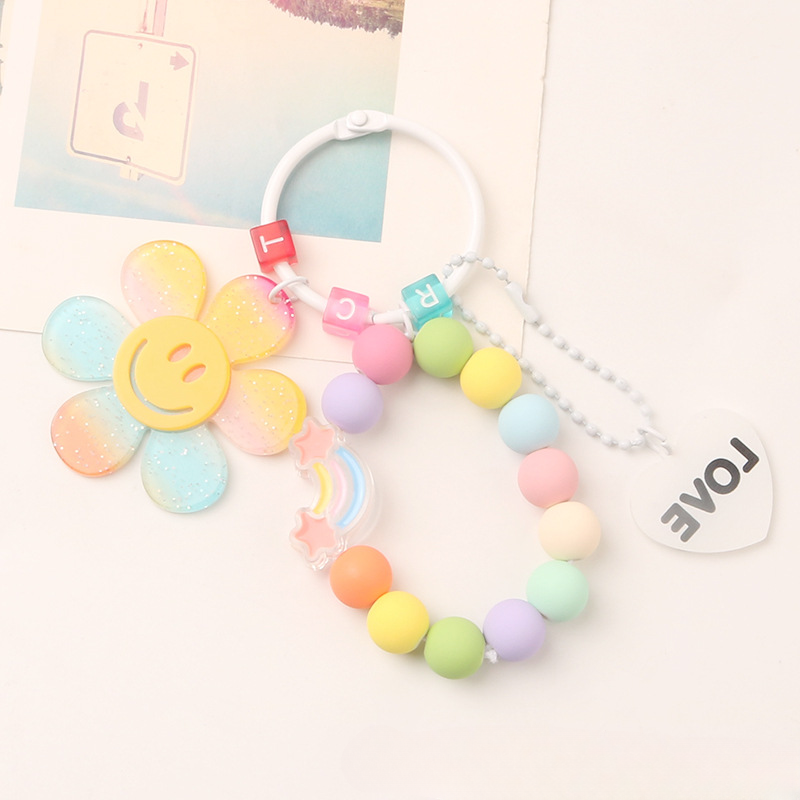 Llavero de resina de flores solar al por mayor