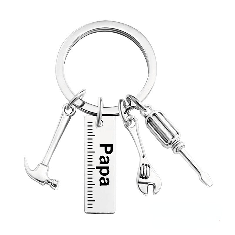 Wholesale Father's Day Gift Lettering Metal Keychain