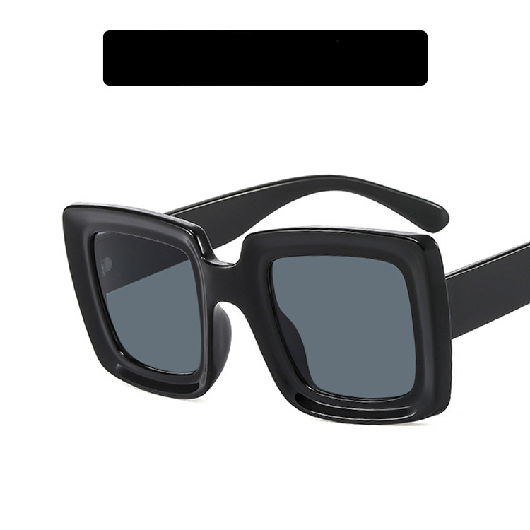 Gafas de sol de marco grande de PC cuadrado al por mayor