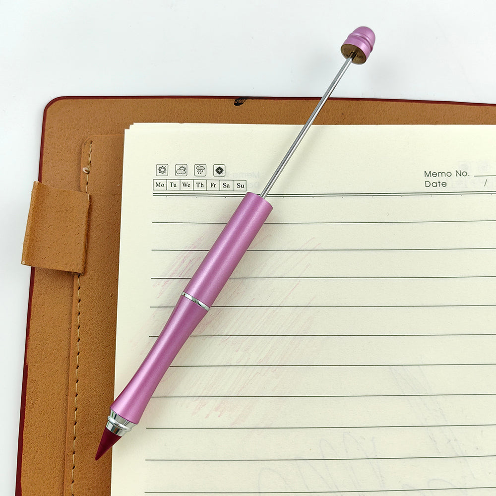 Wholesale Beadable Pencils DIY Metal Colored Eternity With Eraser