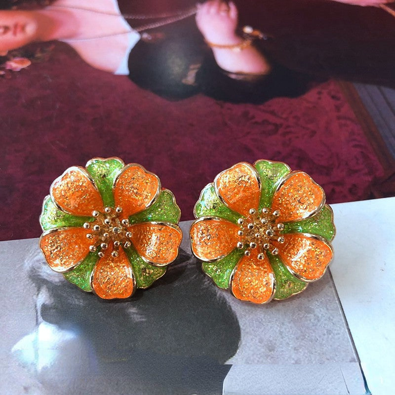 Pendientes De Aleación De Esmalte De Color al por mayor