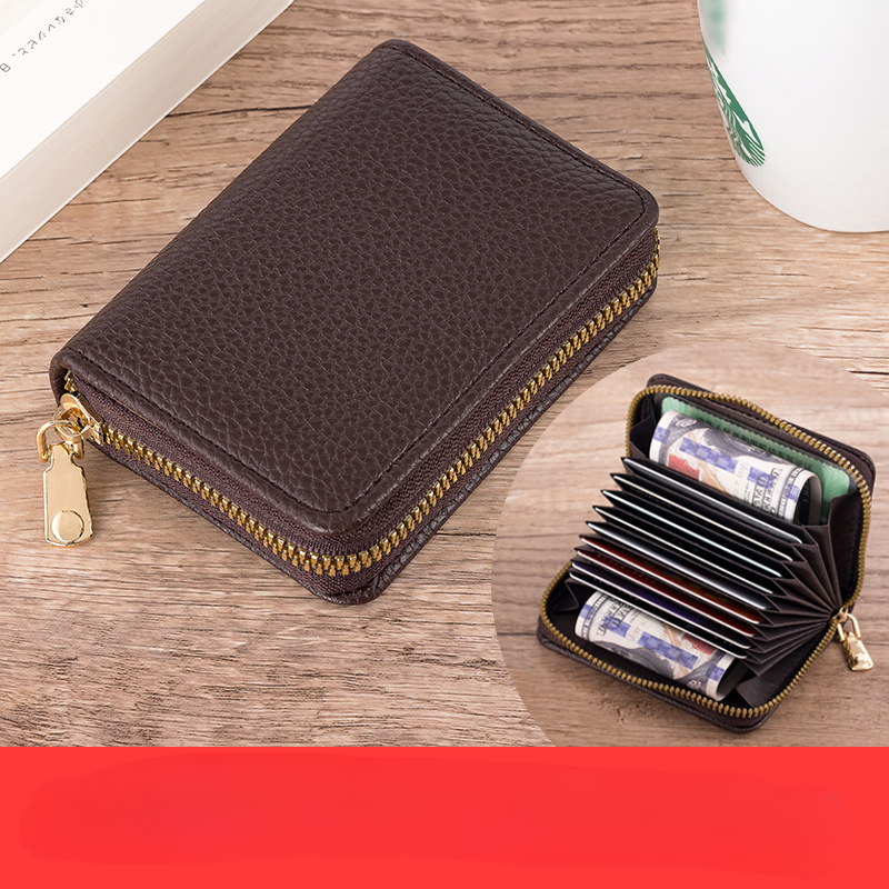 Wholesale PVC Lychee Pattern Organ Card Holder