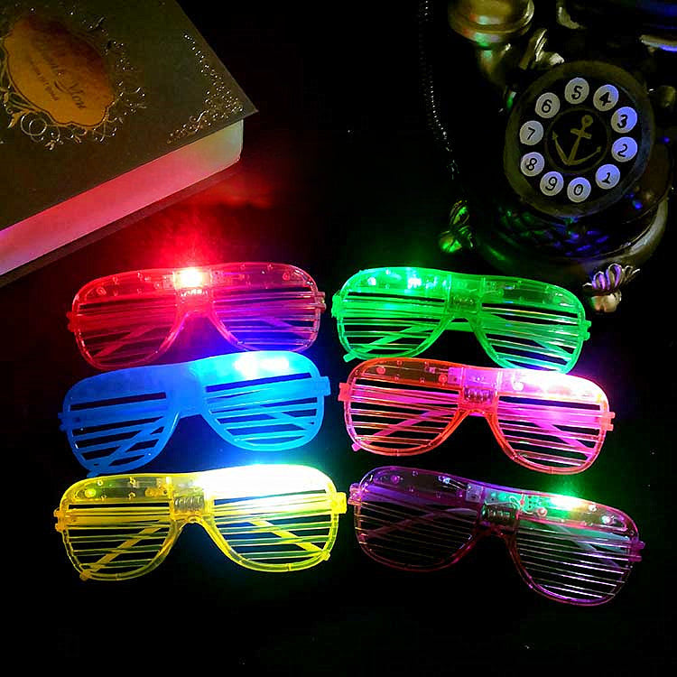 Wholesale PS New Year Luminous Glasses Toys