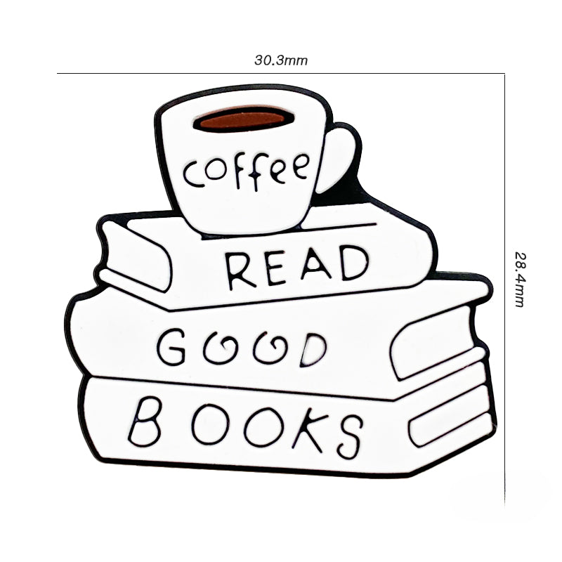 Wholesale 10pcs White Book Coffee Silicone Focal beads