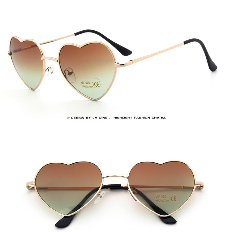 Wholesale Metal Heart Sunglasses AC