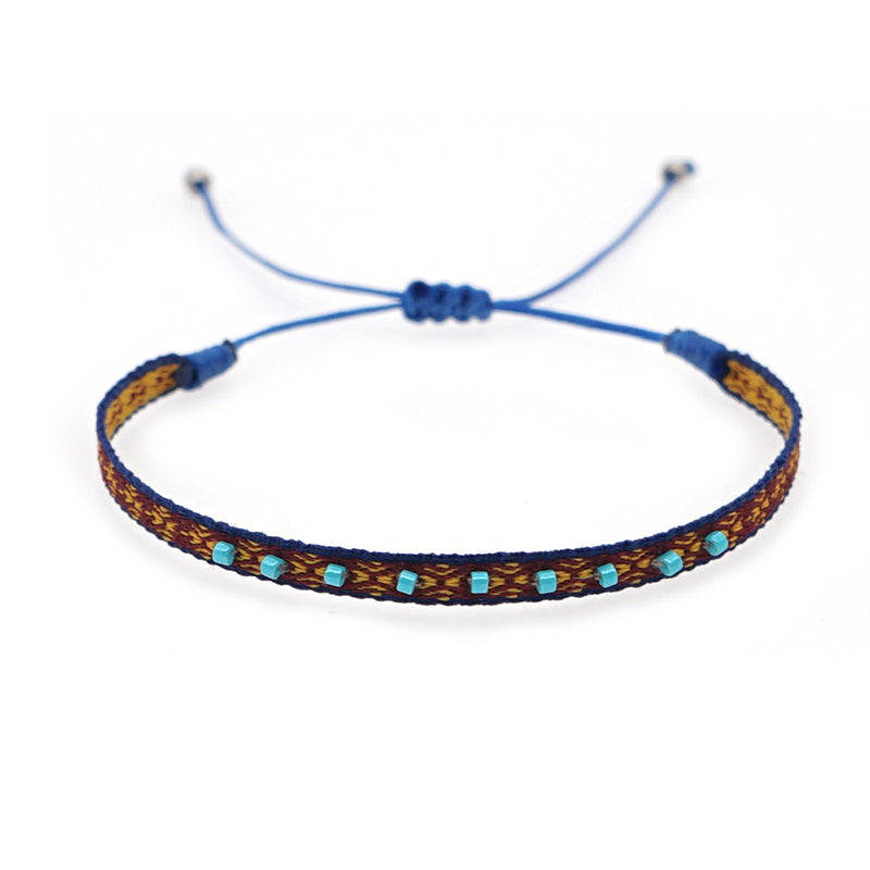 Venta al por Mayor Pulsera Cristal Vintage Español Étnico Arte Bohemio OLY-BT-GBH005