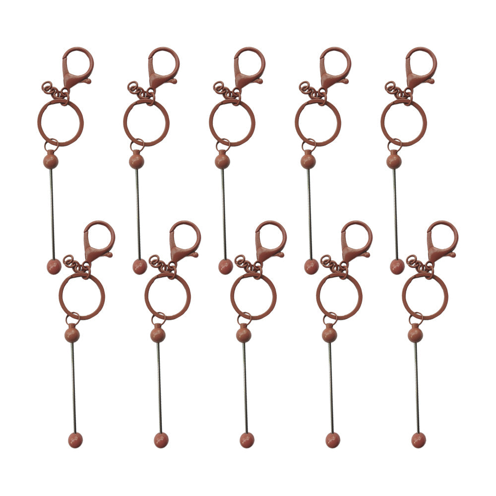 Wholesale Beadable Bar Metal DIY Keychain Bar