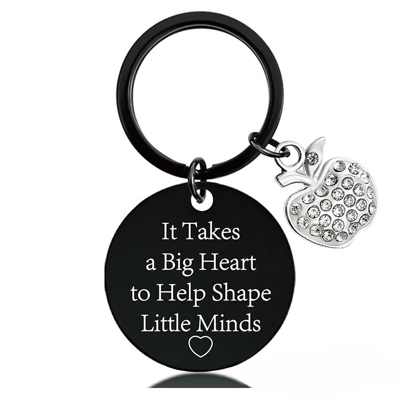 Wholesale Teacher's Day Stainless Steel Keychain Thanksgiving