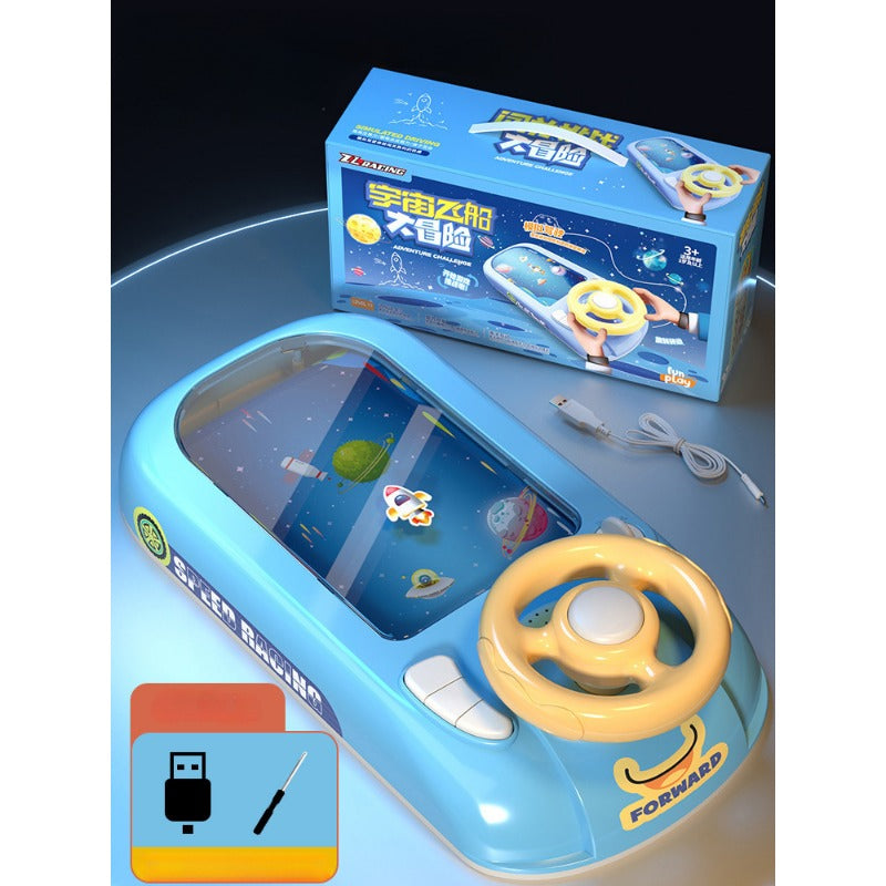 Wholesale ABS Challenge Adventure Children's Steering Wheel Electric Table Games