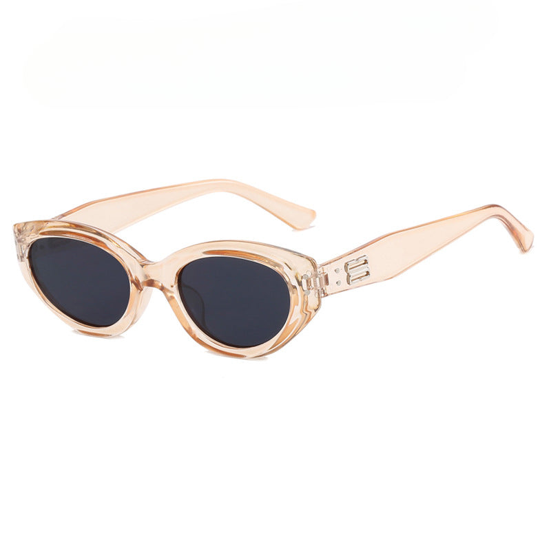Wholesale Retro Narrow Frame Cat Eye PC Sunglasses