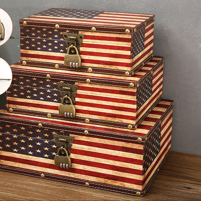 Venta al por mayor Caja de almacenamiento de madera con cerradura