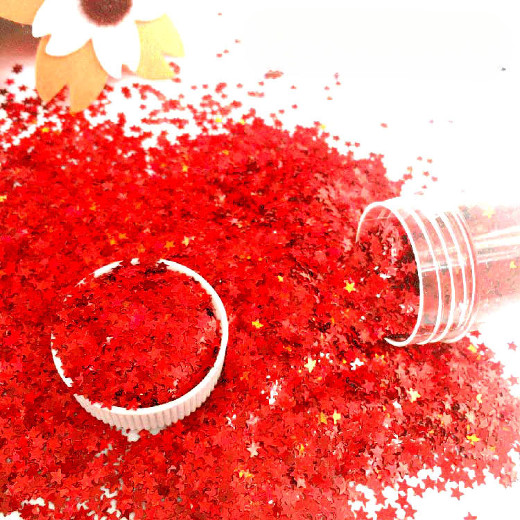 Wholesale Colorful Laser Peach Heart Nail Sequins