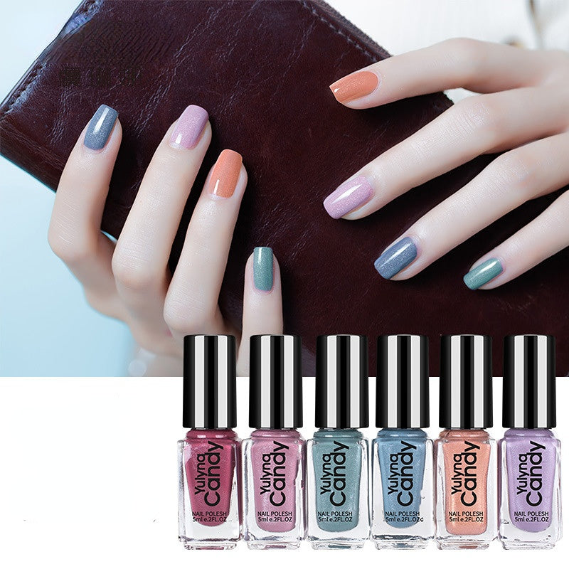 Venta al por mayor 6 botellas de esmalte de uñas aceitoso no pelable
