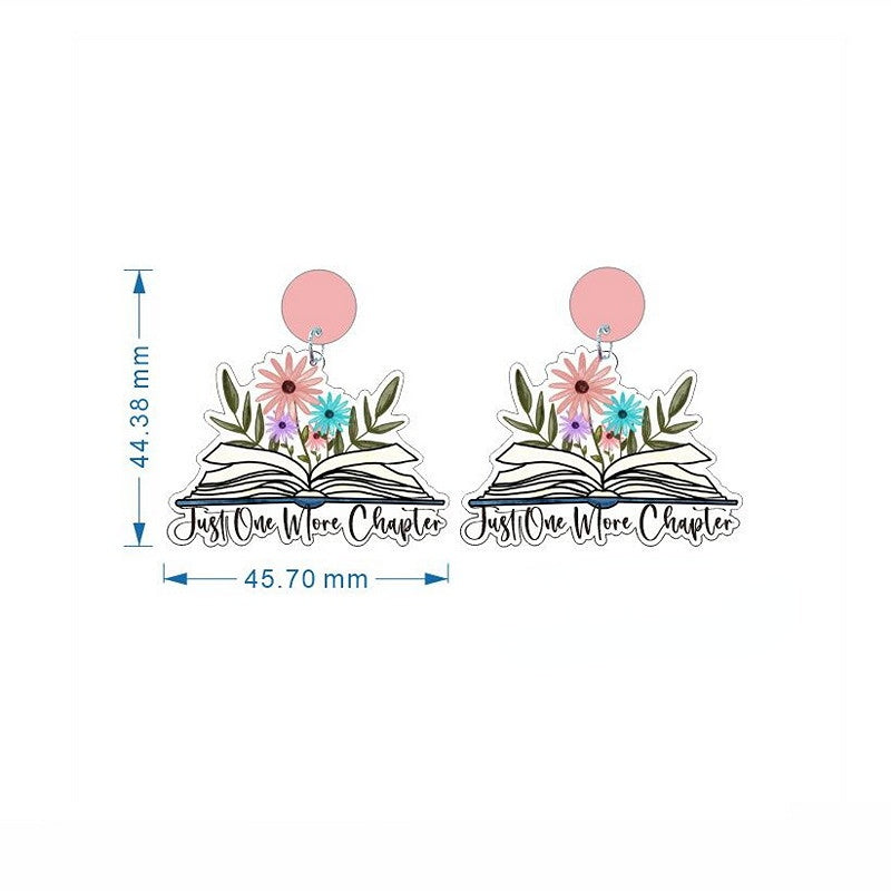 Wholesale Teacher's Day Acrylic Ear Studs