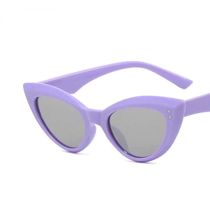 Wholesale Cat Eye Retro Rice Stud Triangle PC Sunglasses