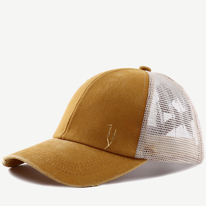 Wholesale Cotton Leopard Camouflage Ponytail Baseball Cap